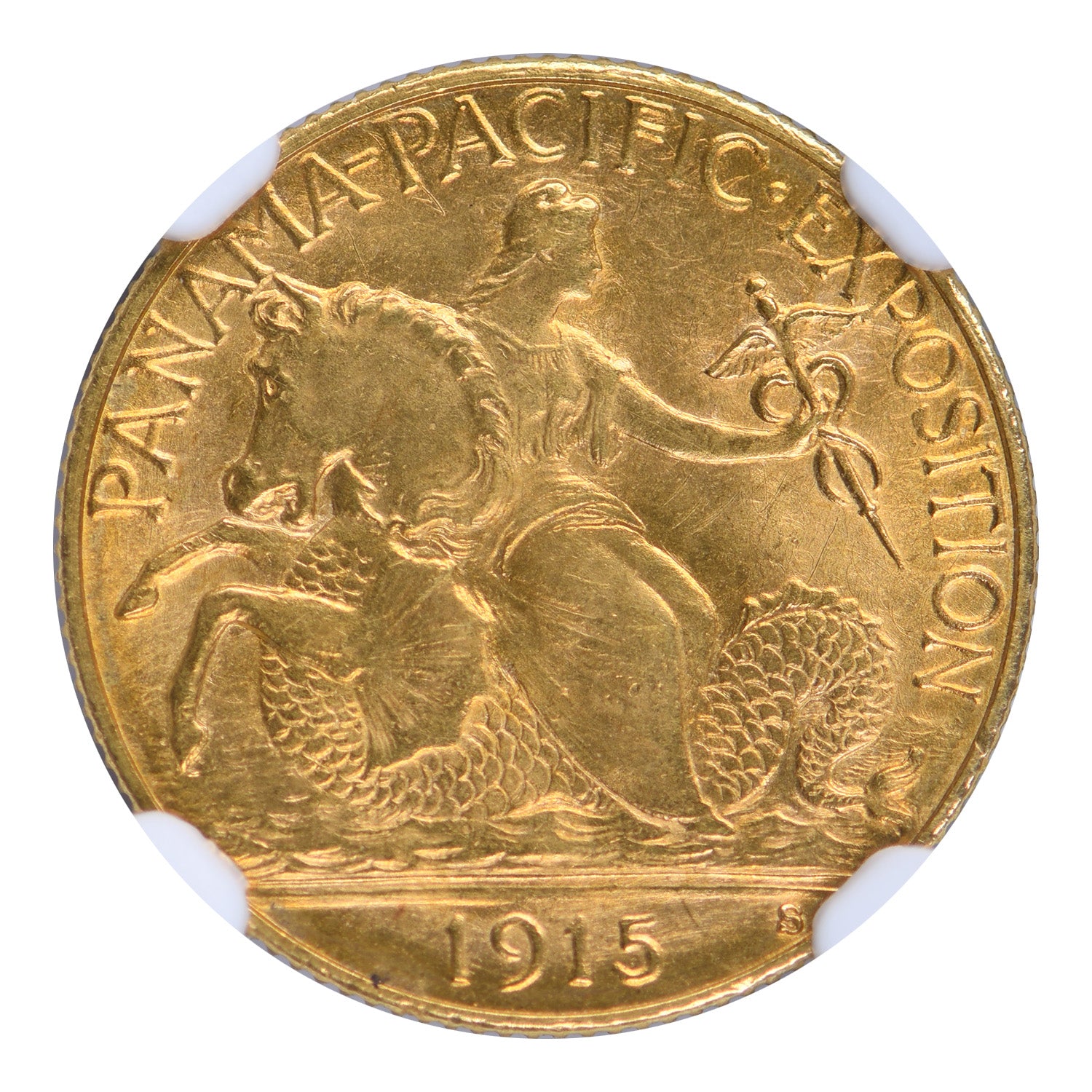 1915-S $2.5 Panama Pacific Gold Commemorative NGC MS66