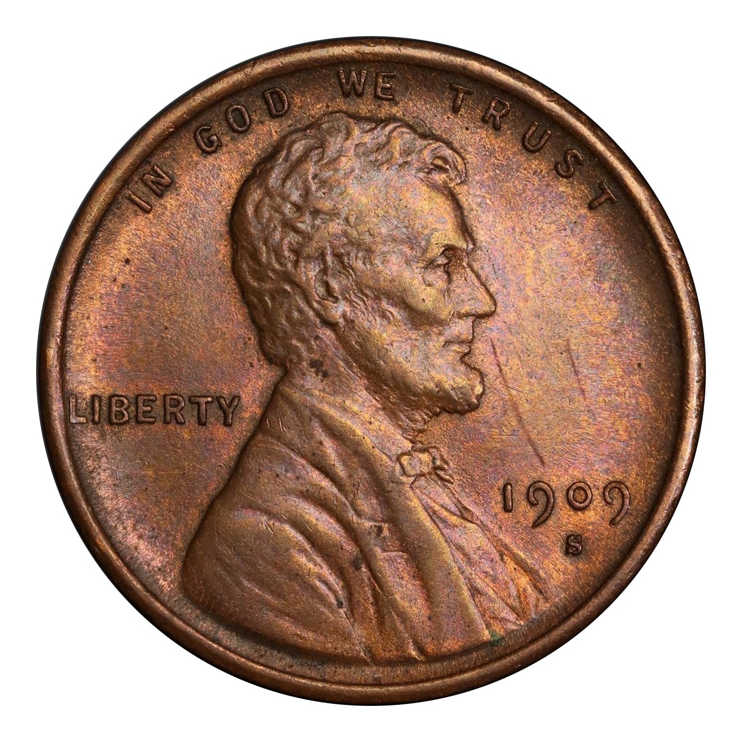 1909-S VDB Lincoln Wheat Cent PCGS MS61BN
