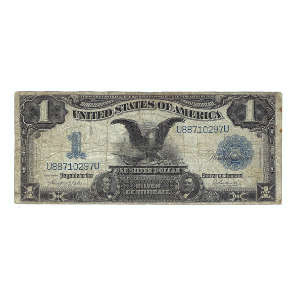 1899 $1 Large Size Silver Certificate, Teehee-Burke, Circulated Condition