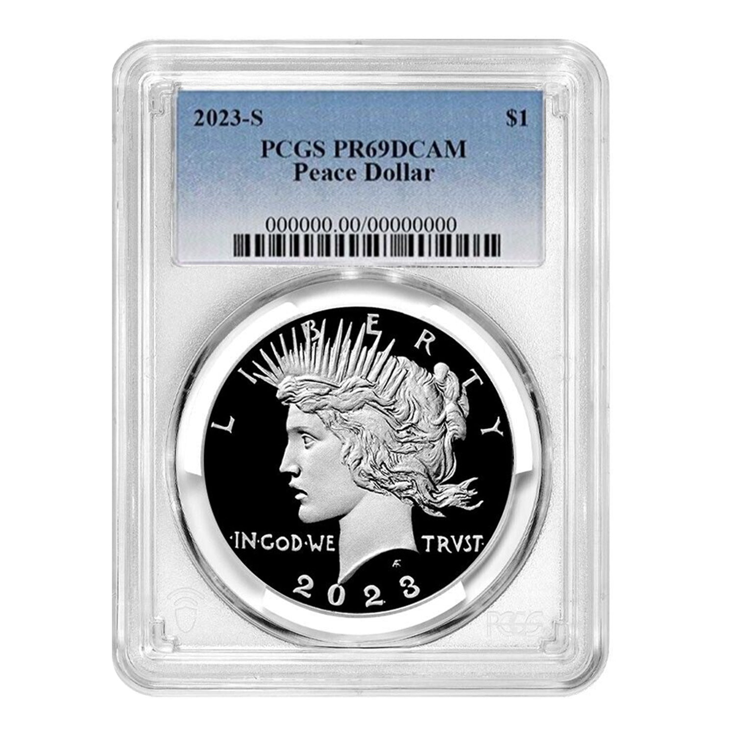 2023-S Peace Dollar PCGS PR69DCAM with Box and COA