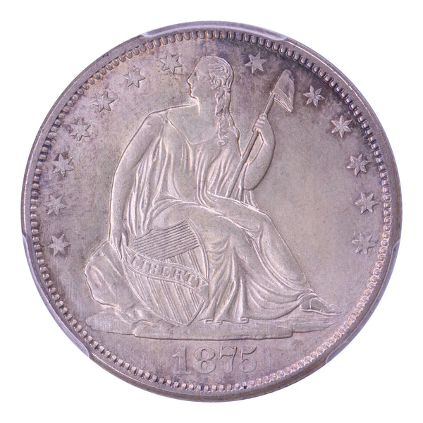 1875-S Seated Liberty Half Dollar PCGS MS64