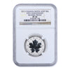 2013 5-Piece 25th Anniv. Canadian Maple Leaf Fractional Reverse Proof Set NGC PF70