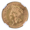 1878 $3 Gold Piece NGC MS63