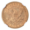 1891-CC $5 Gold Liberty Head Half Eagle NGC AU58