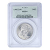 1918 Lincoln Commemorative Silver Half Dollar PCGS MS64