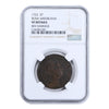 1723 Two Pence Rosa Americana NGC VF Details Reverse Damage