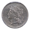1866 Three Cent Nickel PCGS MS63 CAC