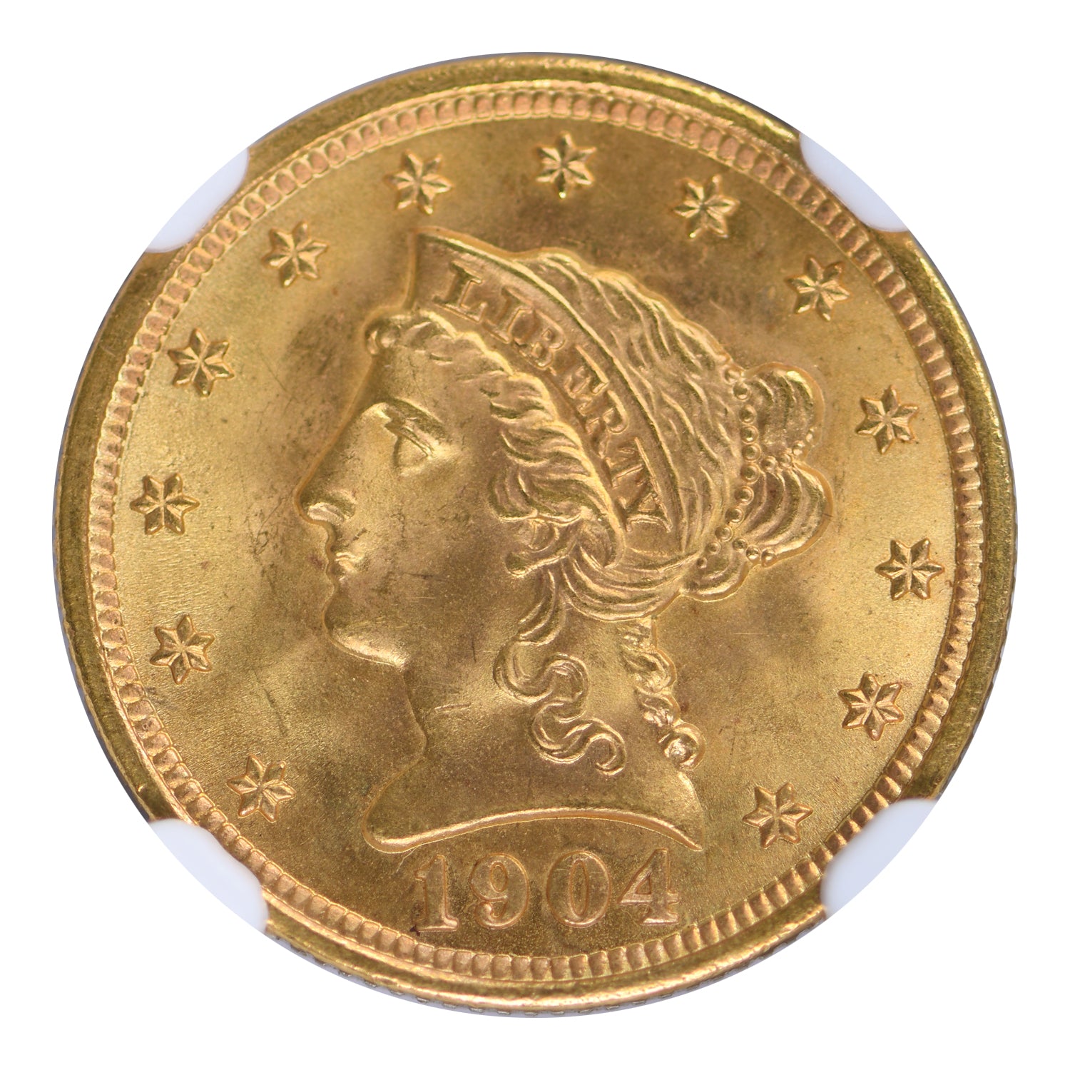 1904 $2.50 Gold Liberty Head NGC MS67