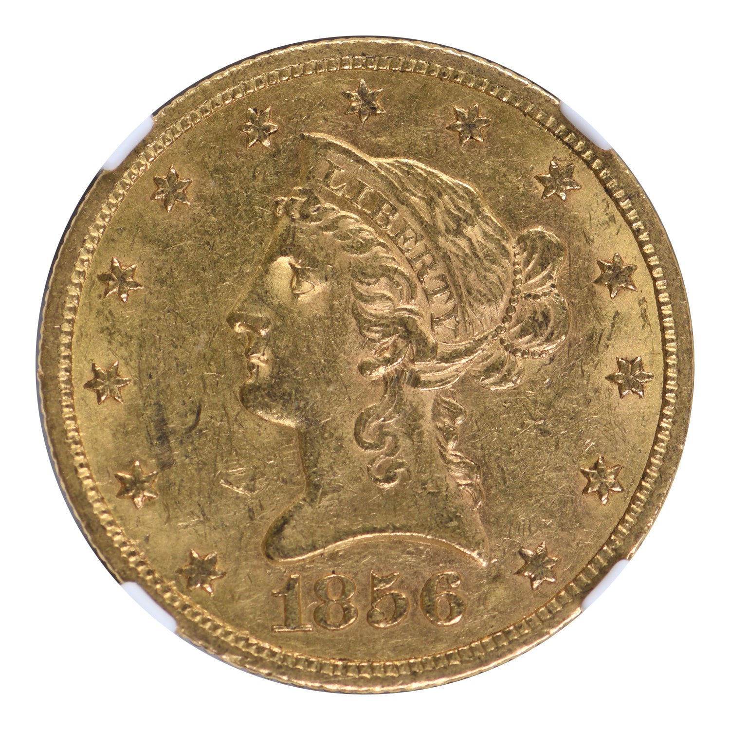 1856-S $10 Gold Liberty Head NGC MS60