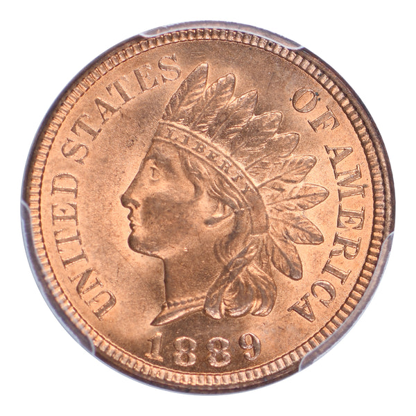 1889 Indian Head Cent PCGS MS64 RD