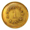 (1842-50) Bechtler Carolina Gold Dollar "27.G. 21.C." PCGS AU53