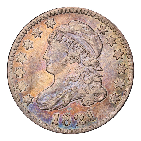 1821 Capped Bust Dime, Large Date PCGS XF45