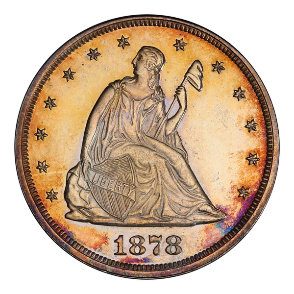 1878 Seated Liberty Twenty Cent Piece PCGS PR Unc Details