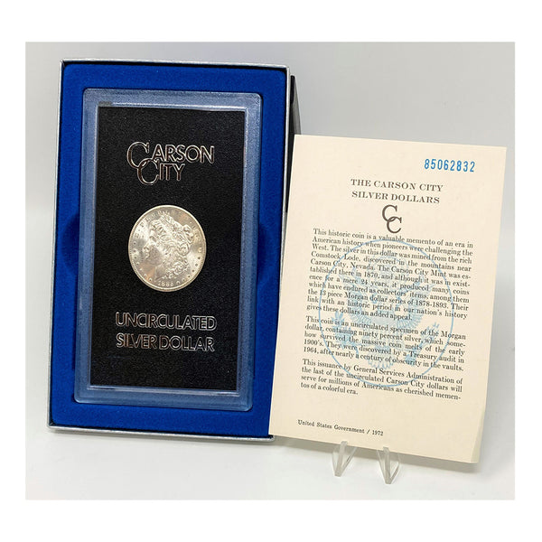 1885-CC GSA Uncirculated Morgan Silver Dollar