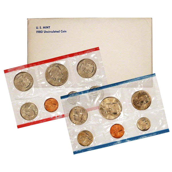 1980-P&D U.S. Uncirculated Set: 13-Coin Set in Original Packaging