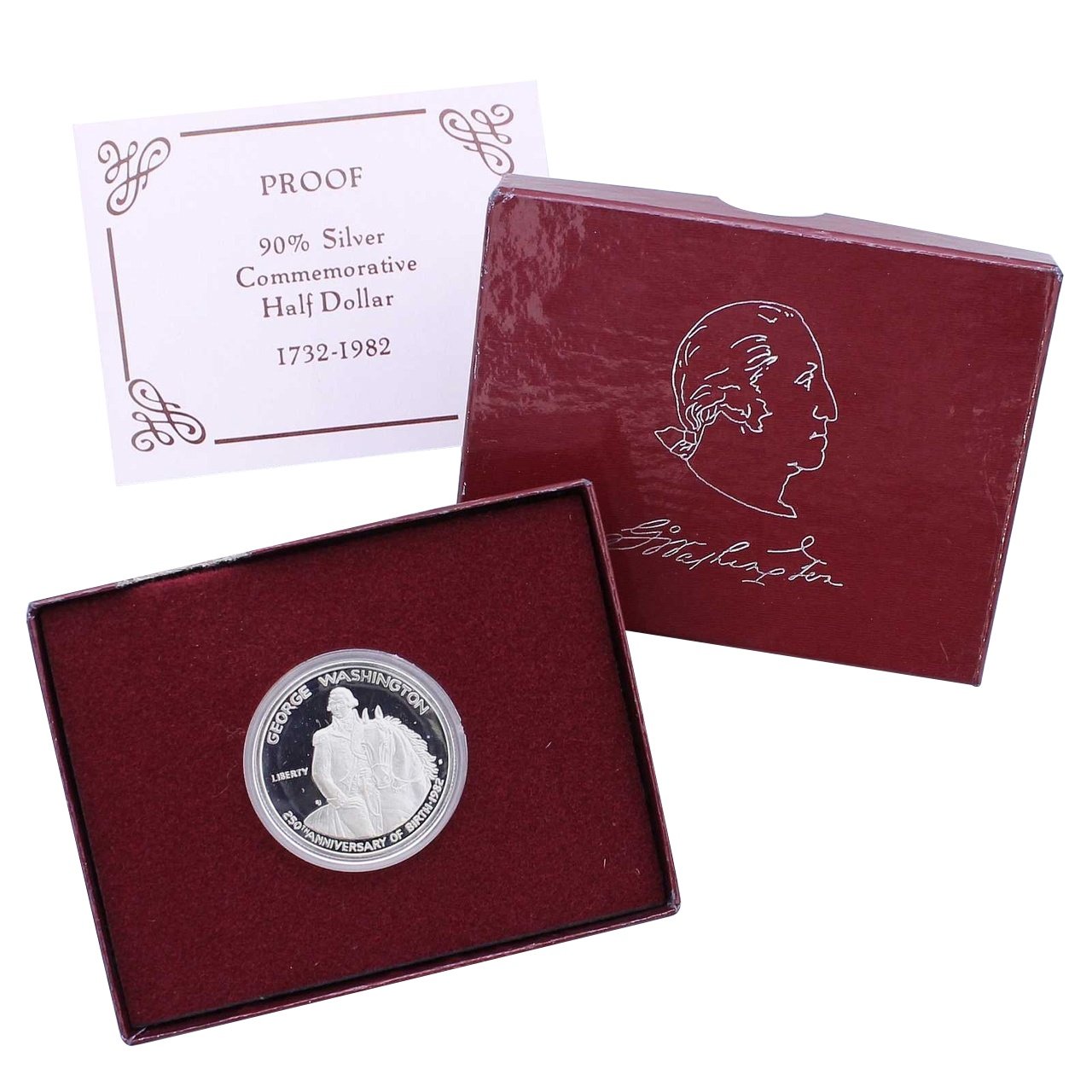 1982-S Washington Commemorative Silver Half Dollar Proof