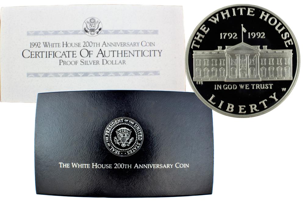 1992-W White House Commemorative Silver Dollar Proof