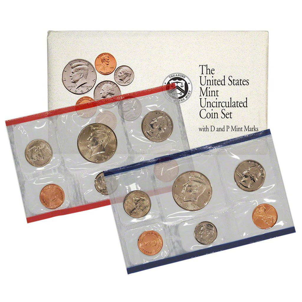 1992-P&D U.S. Uncirculated Set: 10-Coin Set in Original Packaging