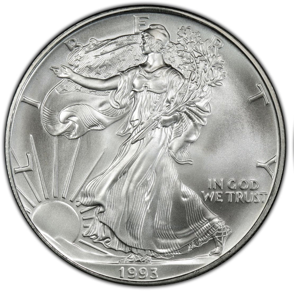 1993 1 oz American Silver Eagle Mint State Condition