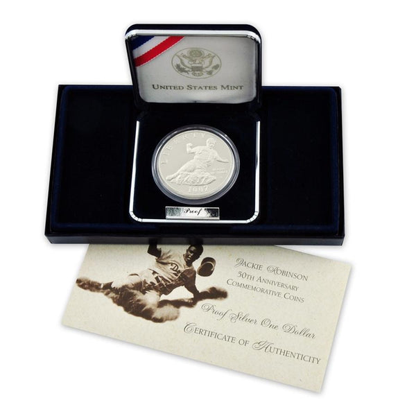 1997-S Jackie Robinson Commemorative Silver Dollar Proof