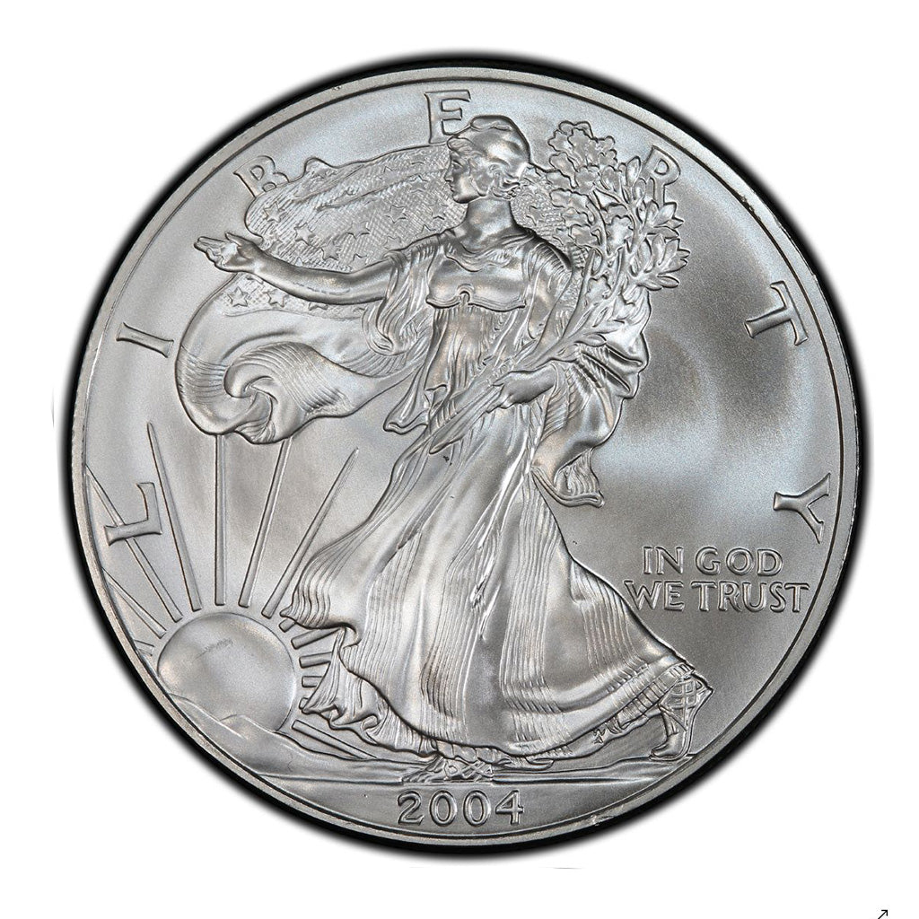 2004 1 oz American Silver Eagle Mint State Condition