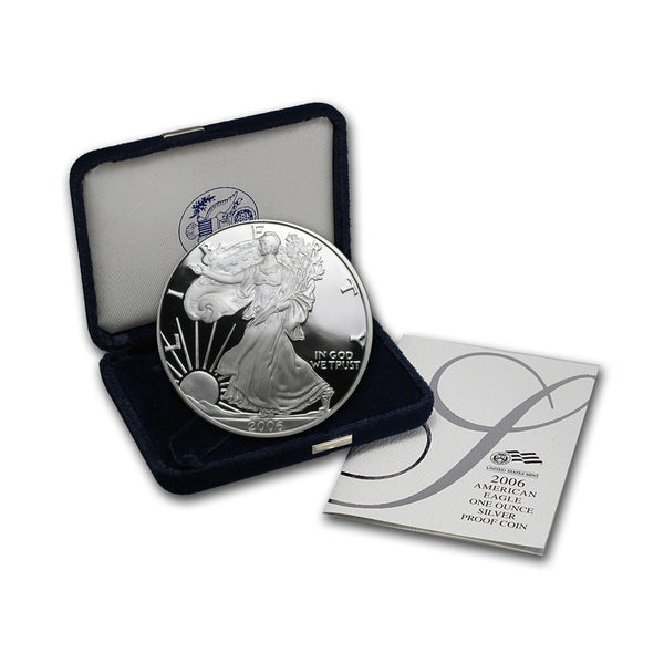 2006-W 1 oz American Silver Eagle Proof With Box and COA