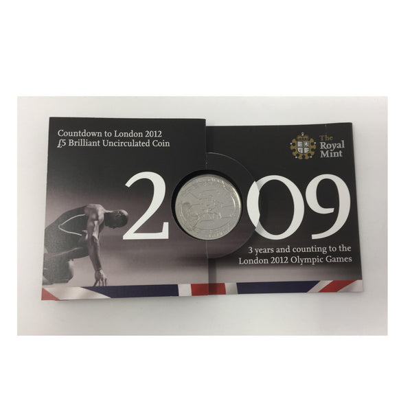 2012 Countdown To London Olympic Games Silver £5