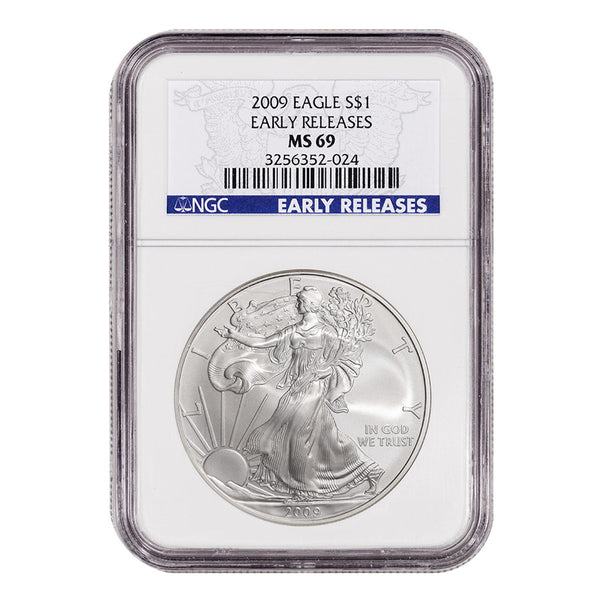 2009 American Silver Eagle Early Releases NGC MS69