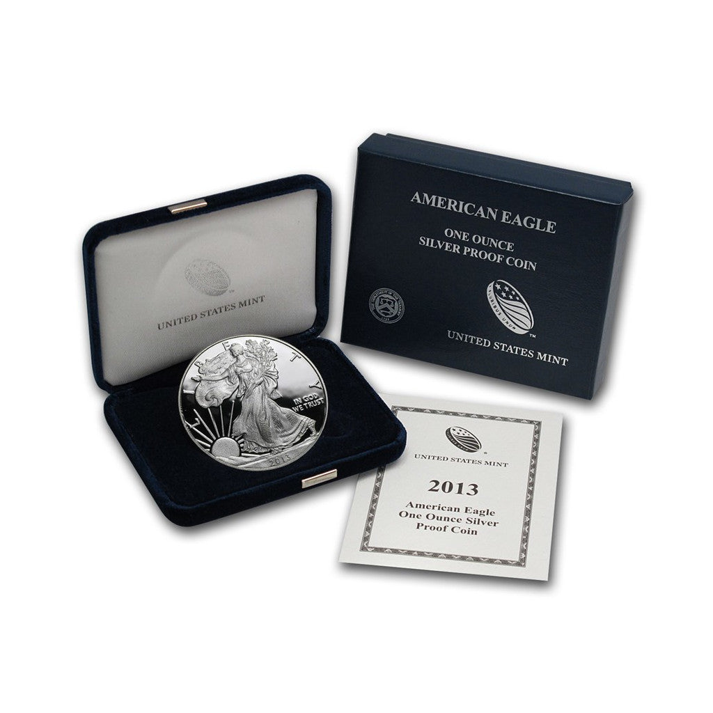 2013-W 1 oz American Silver Eagle Proof With Box and COA