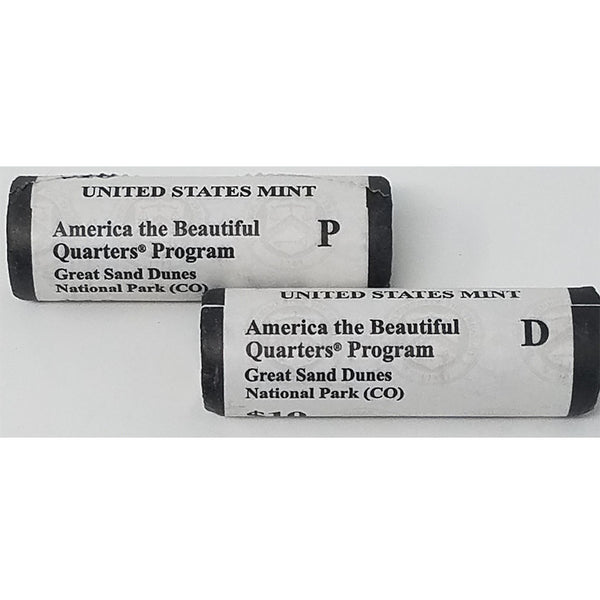 2014 Uncirculated ATB Quarter Sand Dunes P&D U.S. Mint Roll Set