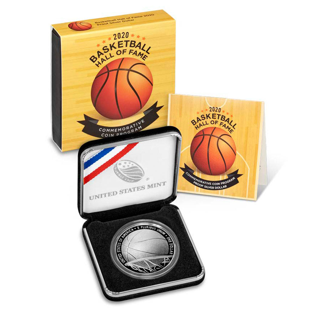 2020-P Basketball Hall of Fame Commemorative Silver Dollar Proof
