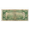1929 $50 Small Size National Bank Note Bishop 1st National Bank Honolulu Hawaii Circ