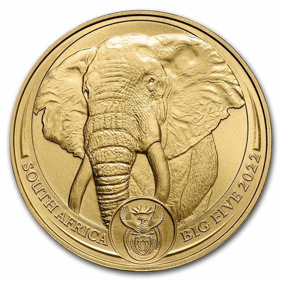 2022 South African 1 oz Gold Big Five Elephant Mint State Condition