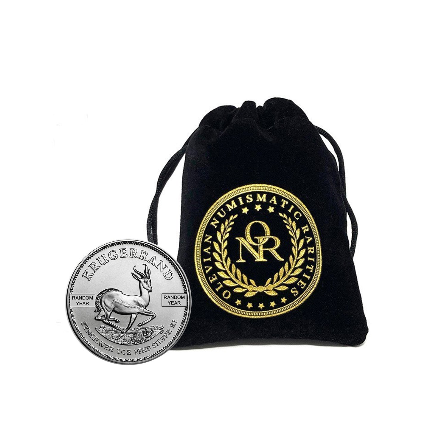 1 oz. South African Krugerrand- Year Varies in Deluxe Collector's Pouch