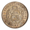 1863-YB Peru 1/2 Din KM-189 PCGS MS62