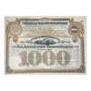 1886 New Jersey Junction Railroad Co. Bond // $1000 // Brown // Signed by JP Morgan