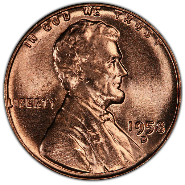 1958-D Lincoln Wheat Cent Mint State