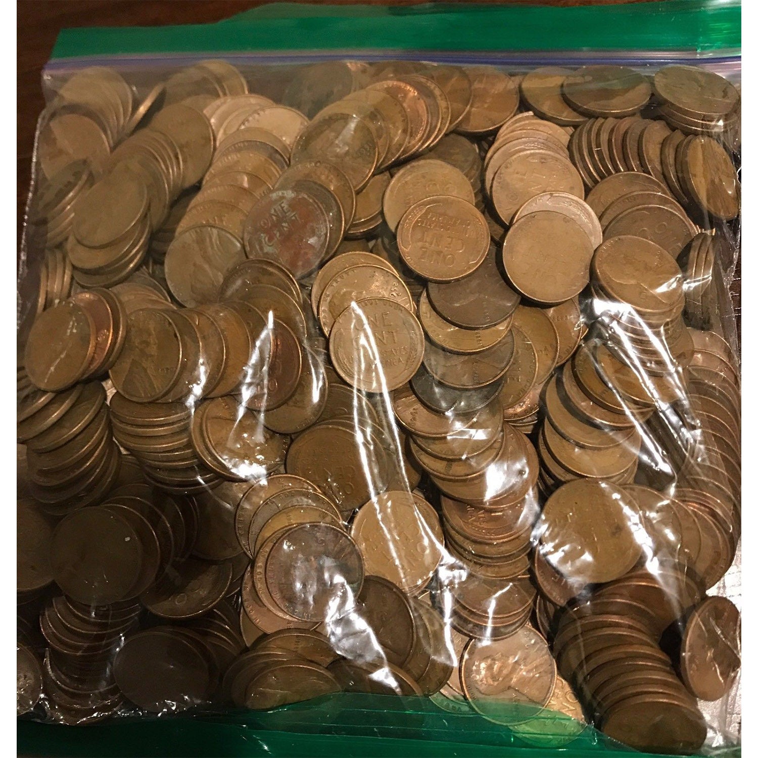 Unsearched Bag Of 500 Lincoln Wheat Penny Cents: 10 Rolls