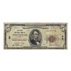1929 $5 Small Size National Bank Note, First National Bank of Portsmouth, OH Circulated
