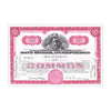 Bond Stores Inc. Stock Certificate // 1-99 Shares // Pink // 1940s-50s