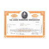 Chase Manhattan Corp. Stock Certificate  // 1-99 Shares // Orange // 1960s-70s