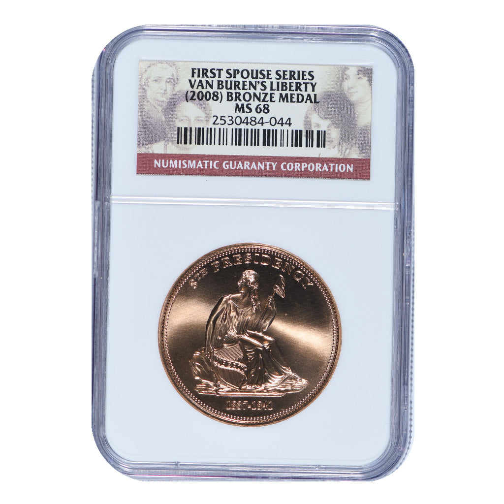 2008 Van Buren's Liberty First Spouse Series Bronze Medal NGC MS68