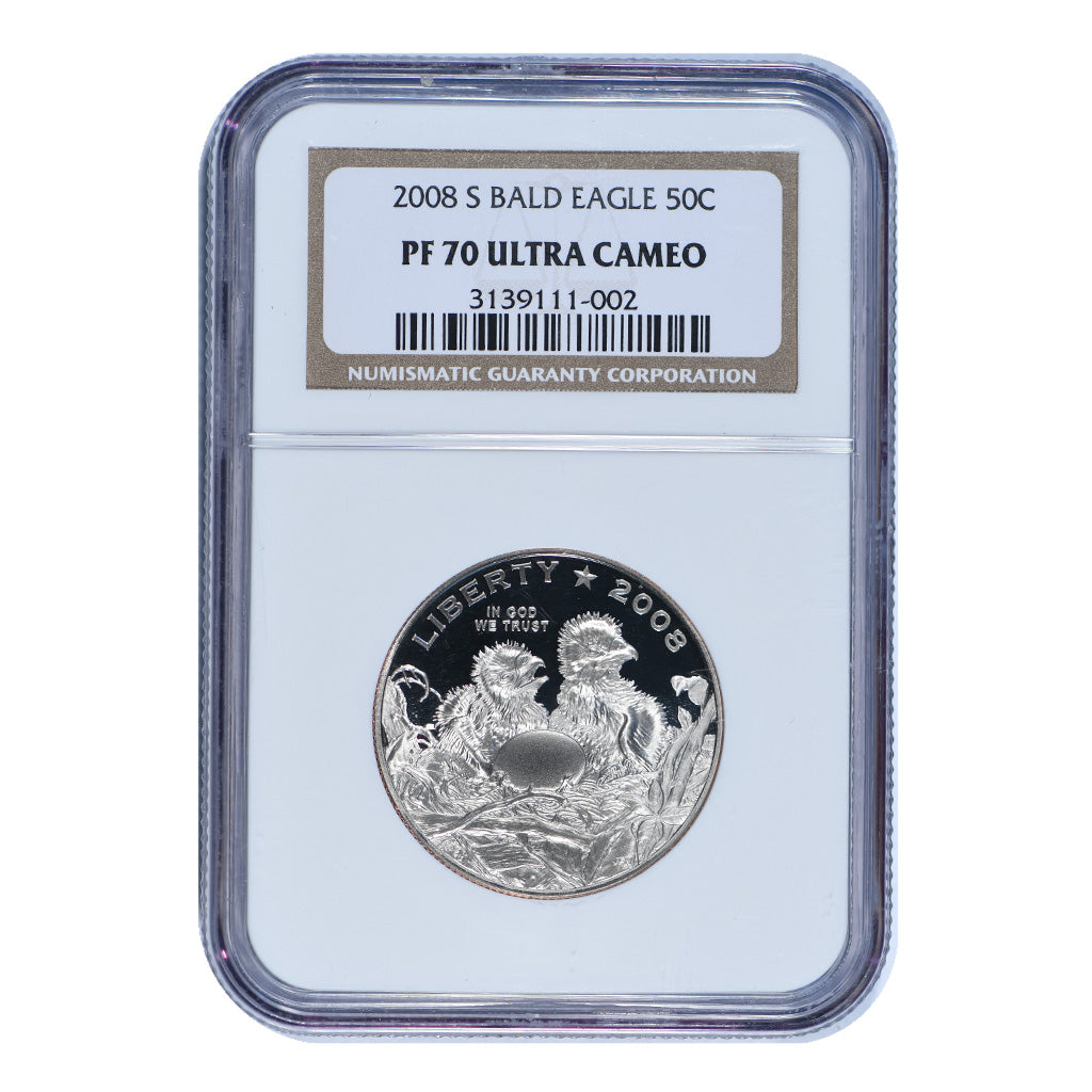 2008-S Bald Eagle Commemorative Half Dollar NGC PF70 Ultra Cameo