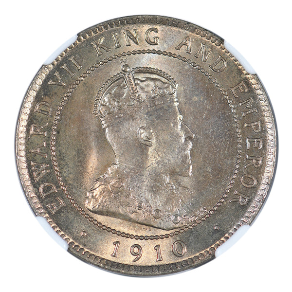 1910 Jamaica One Penny NGC MS66