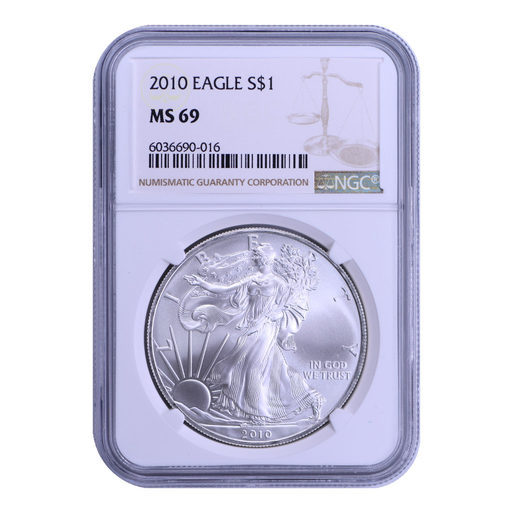 2010 American Silver Eagle NGC MS69