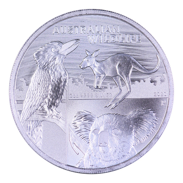 2020 $2 Australian Wildlife 2oz Silver Coin Mint State Condition
