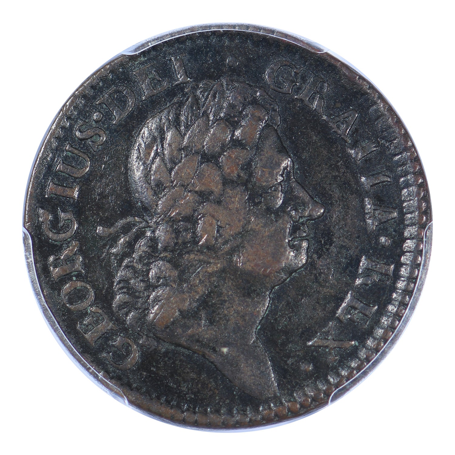 1723 Half Penny Hibernia PCGS Genuine XF Details