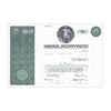 Faberge Inc. Stock Certificate // 100 Shares // Green // 1960s-70s