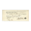 Bank of Germantown Stock Transfer Certificate // 9 Shares // 1849