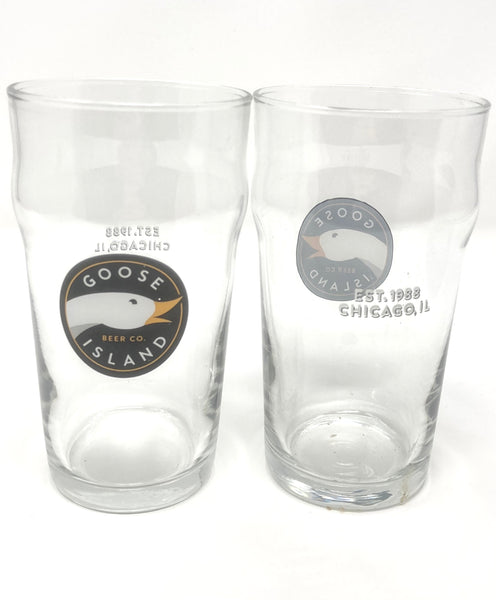 Goose Island Black Label Pint Glass Set of 2